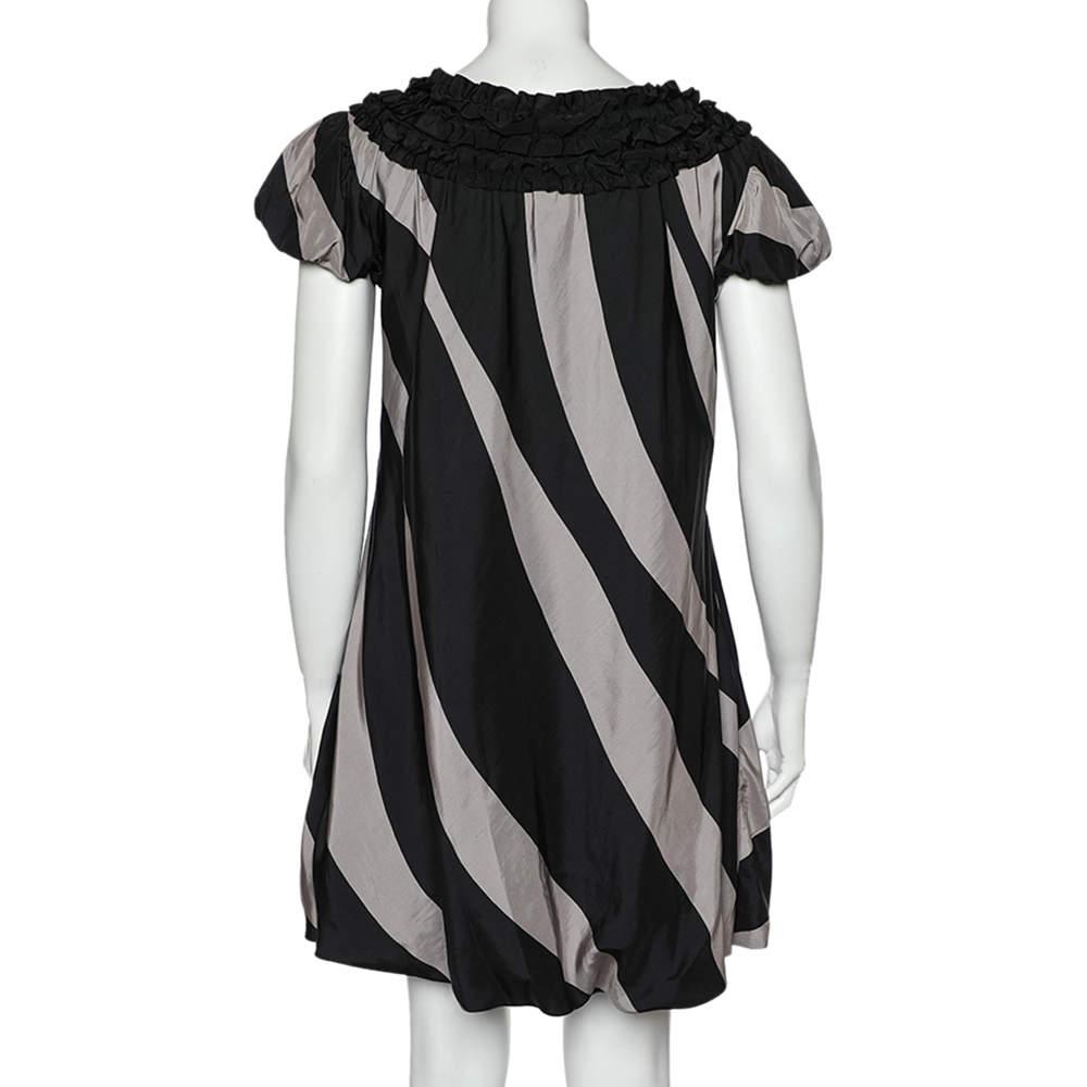 Moschino Moschino Cheap and Chic Monochrome Striped Silk