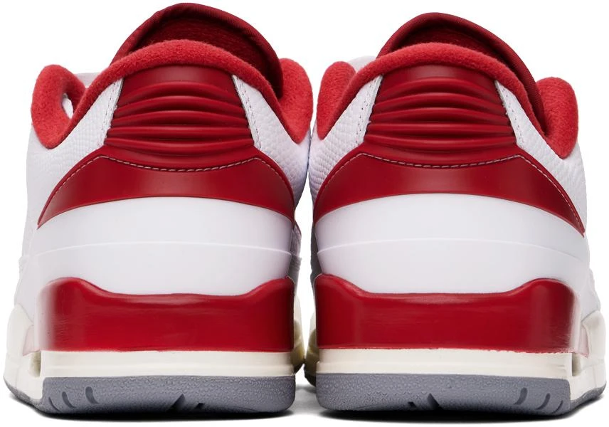 Jordan White & Red Air Jordan 2/3 Sneakers 2