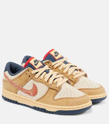 NIKE P-6000 Premium leather-timmed sneakers 1