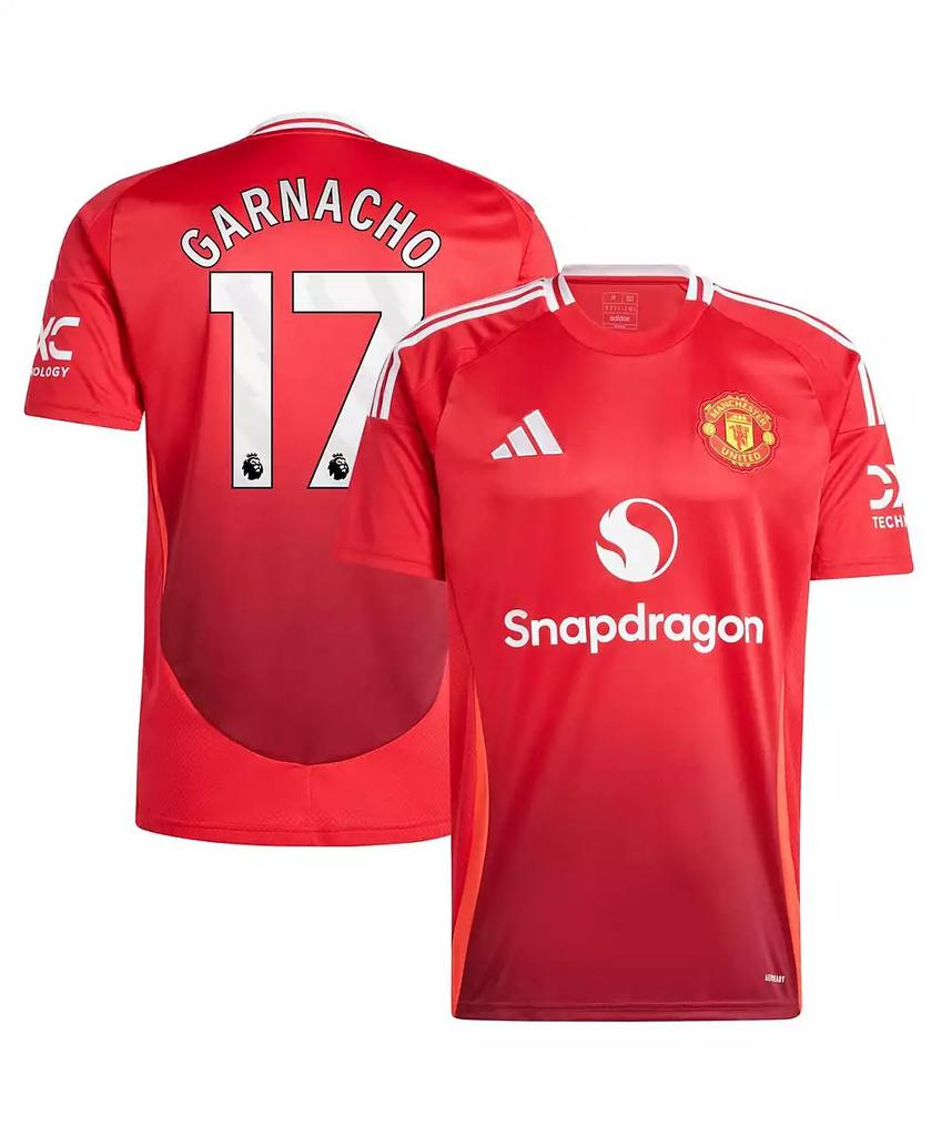 Adidas Men's Alejandro Garnacho Red Manchester United 2024/25 Home Replica Player Jersey