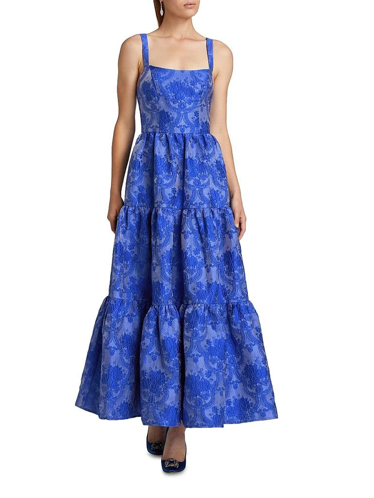 knee length dresses for ladies Floral Sleeveless Maxi Dress