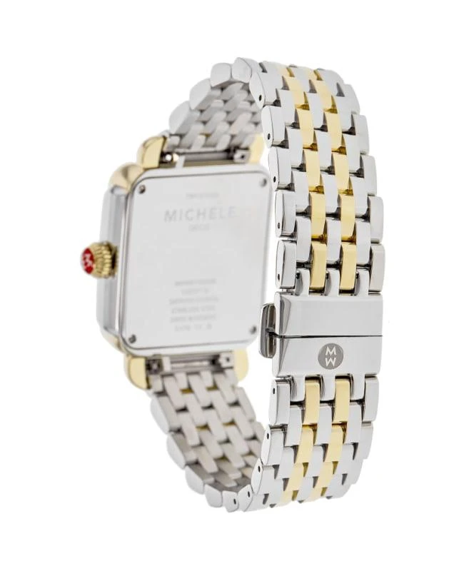 Michele Michele Deco Madison Two-Tone 18k Gold-Plated Purple Dial Diamond  Women's Watch MWW06T000248 4