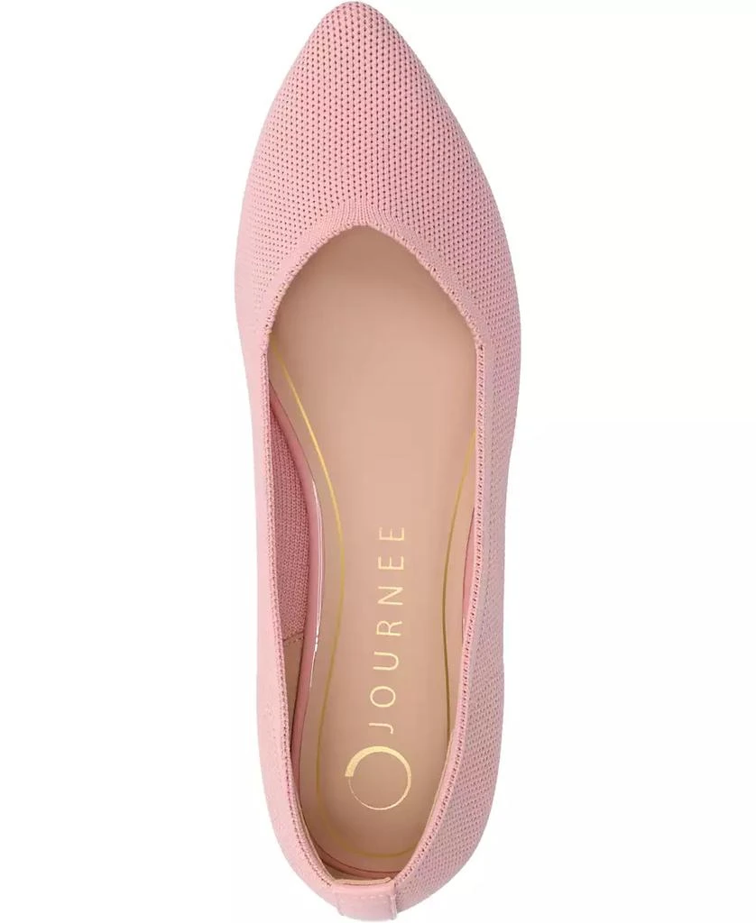 Journee Collection Women's Minnah Knit Pointed Toe Dress Flats 8
