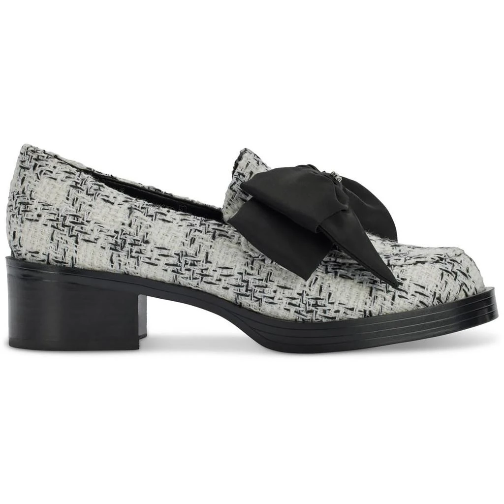 Karl Lagerfeld Paris Camilla Bow Womens Bow Knit Loafer Heels 2