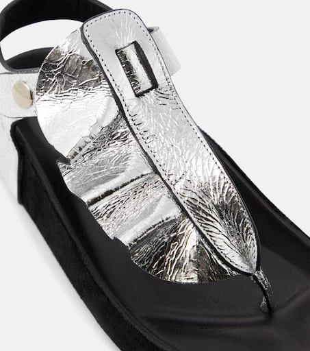 Isabel Marant Isela metallic leather sandals 6