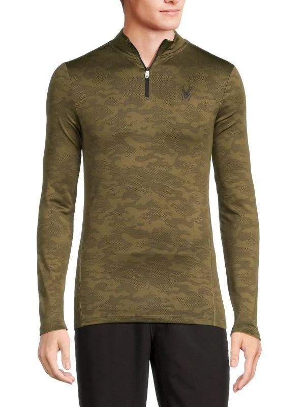 Spyder Camo Long Sleeve Track Shirt 1