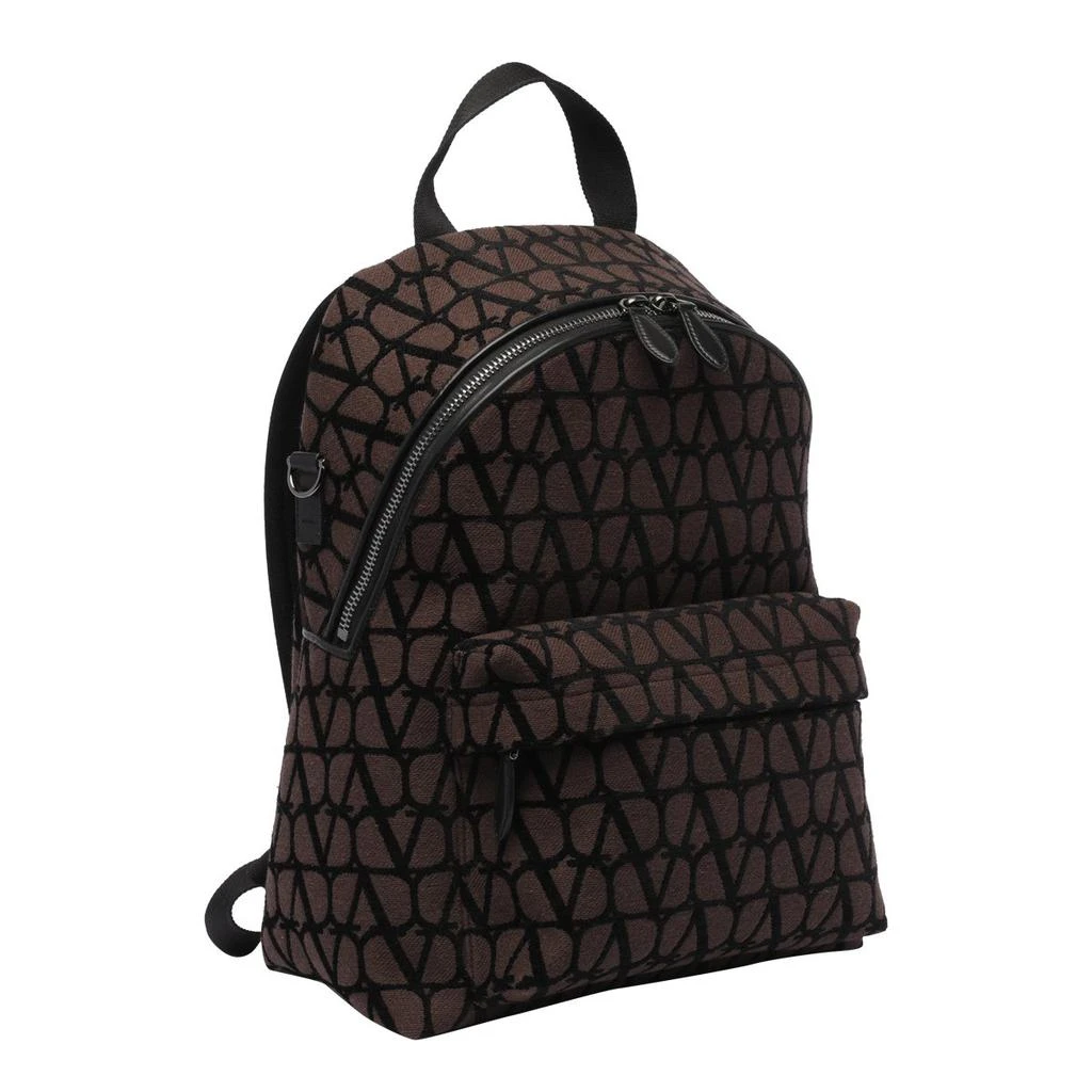 Valentino Valentino Toile Iconographe Zip-Up Backpack 3