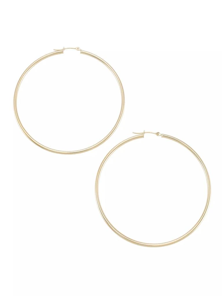 Saks Fifth Avenue Collection 14K Gold Hoop Earrings 1