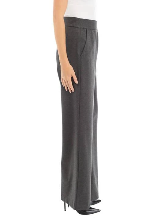 Gloria Vanderbilt Vanderbilt Womens Pull On Ponte Wide Leg Trouser Pants 3