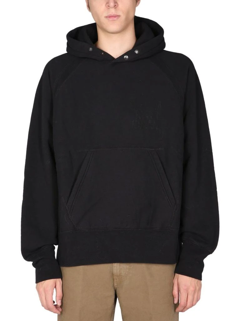 Engineered Garments Engineered Garments High Neck Printed Hoodie 1