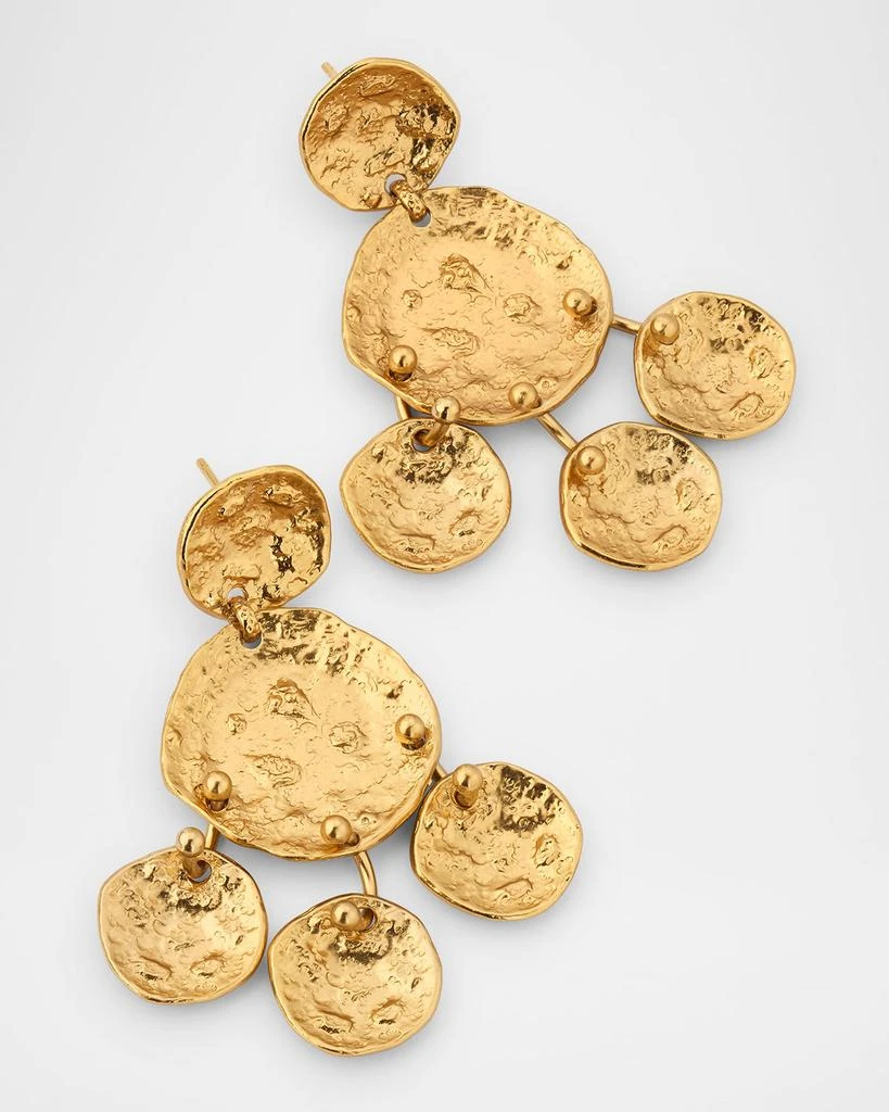 GAS Bijoux Eclipse Sequin Gold Earrings 3