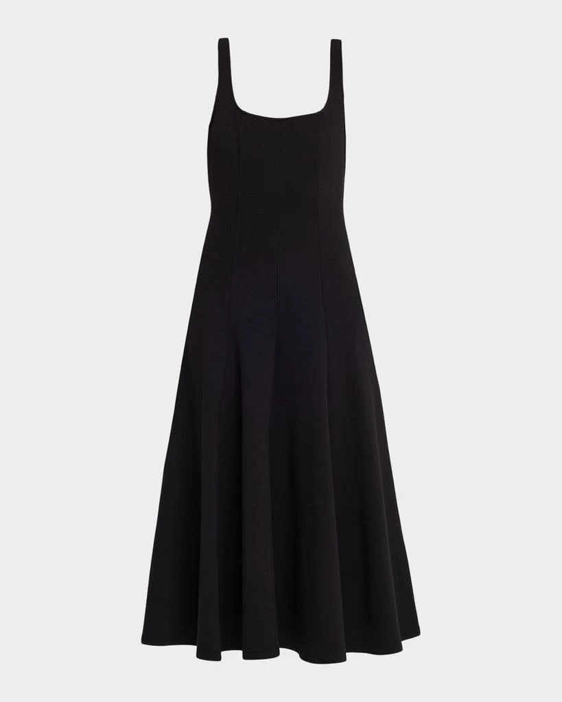 knee length dress with 3/4 sleeves A Line Round Neck 3/4 Sleeves Knee Length Mother of The Bride Dresses main image 0