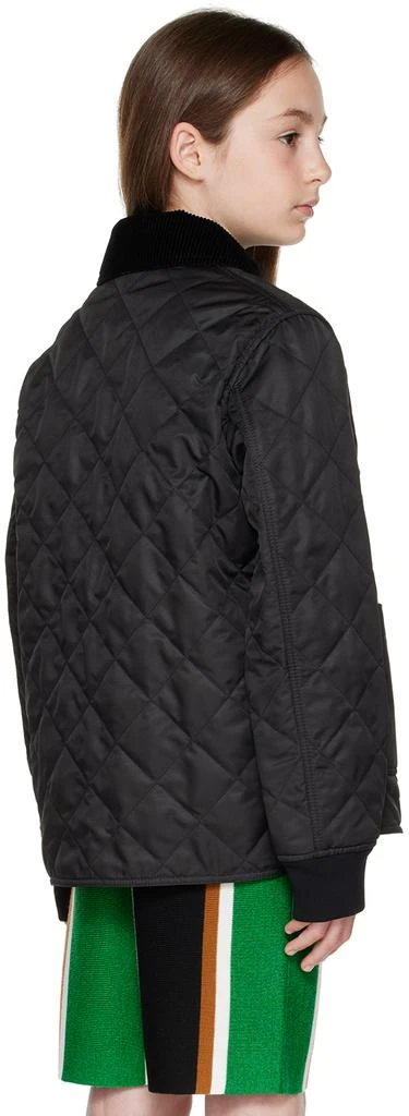 Burberry Kids Black Diamond Quilted Jacket 3