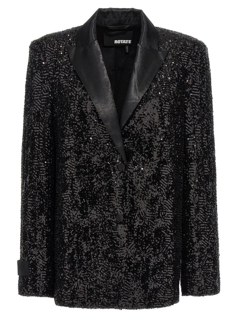 ROTATE Birger Christensen Oversize Sequined Blazer - Suits