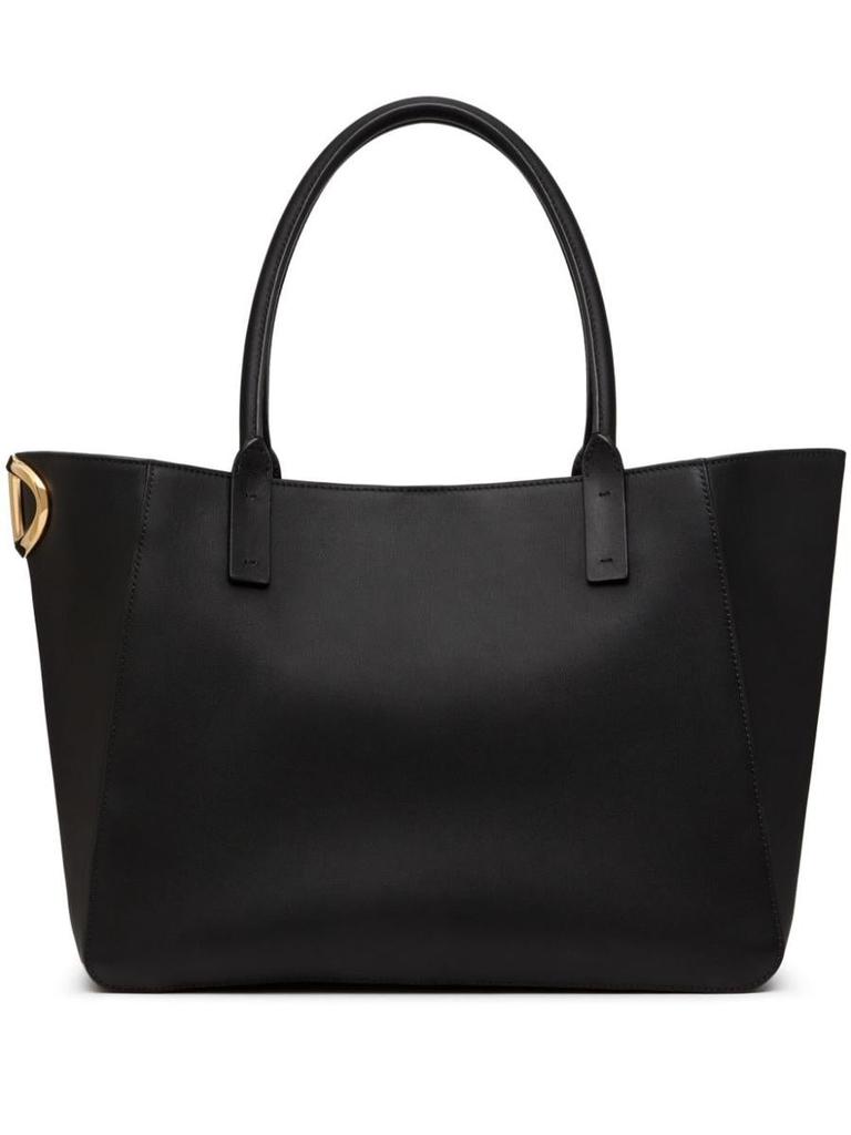 Valentino Vlogo Side 带缀饰皮革手提包 - Tote Bags - Free