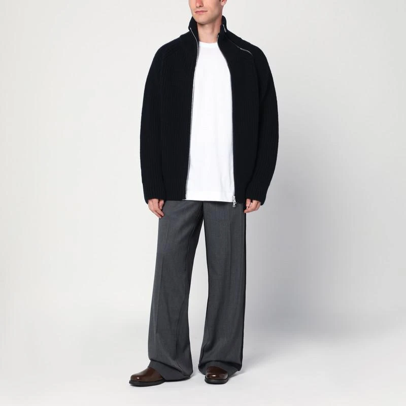 Dries Van Noten Black wool zip-up cardigan 2