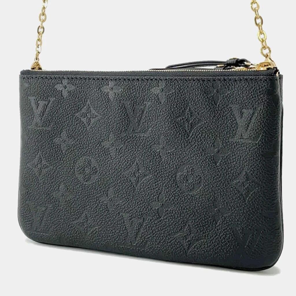 Louis Vuitton Louis Vuitton Noir Monogram Empreinte Leather Pochette Double Zip Bag 3