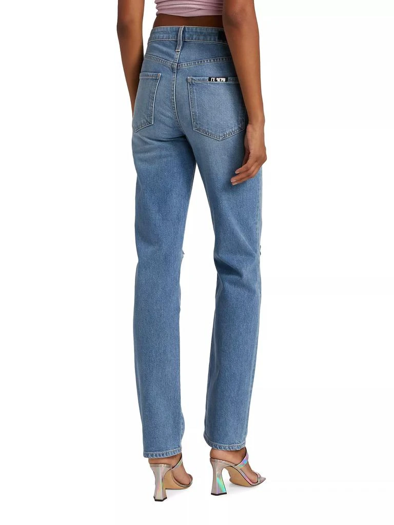 Le Jean Sabine Distressed Straight-Leg Jeans 5