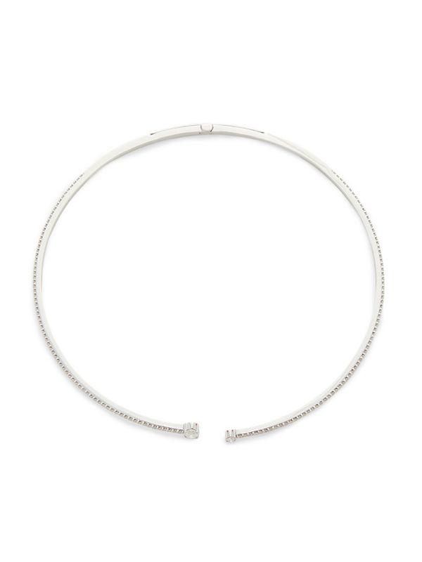 Hueb Spectrum 18K White Gold & 1.7 TCW Diamond Choker Necklace