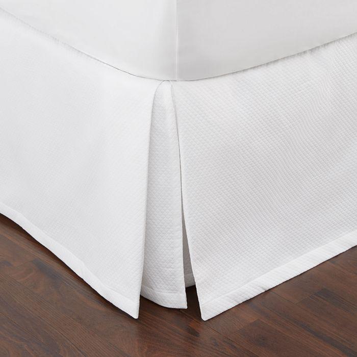 Matouk Diamond Piqué Bedskirt, Queen