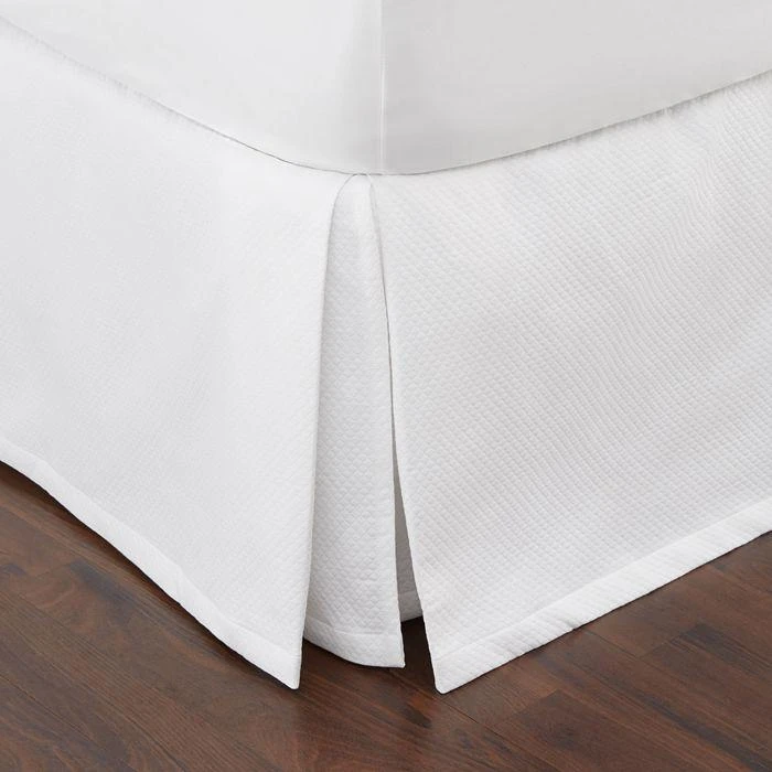 Matouk Diamond Piqué Bedskirt, Queen 1
