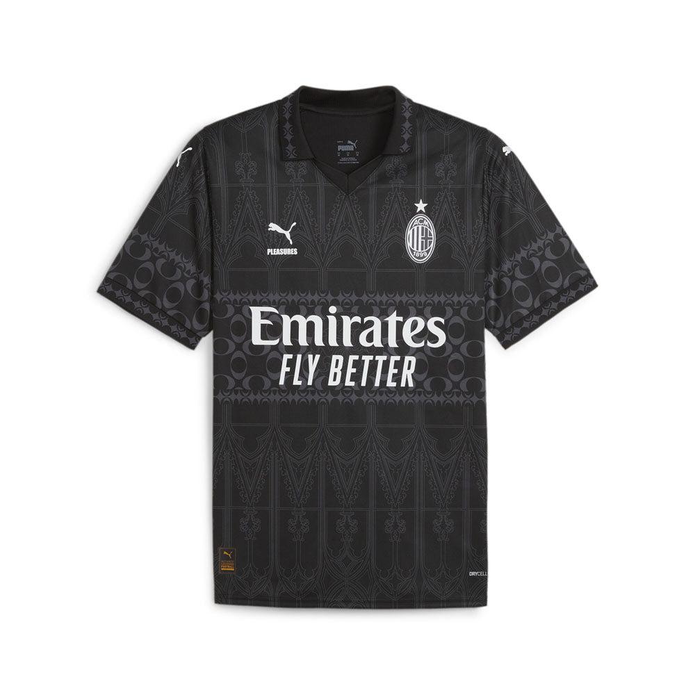 Puma AC Milan Pleasures Collared Short Sleeve Soccer Jersey