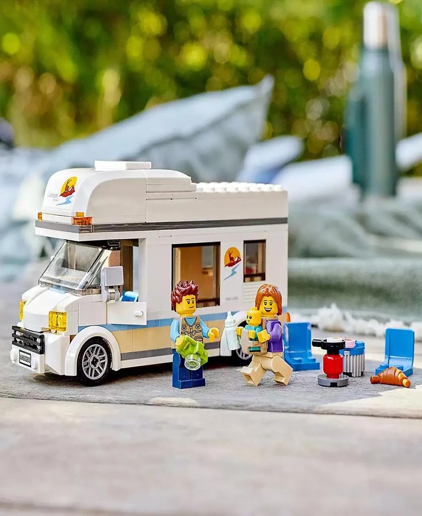 LEGO City 60283 Holiday Camper Van Toy Building Set with Family Minifigures 5