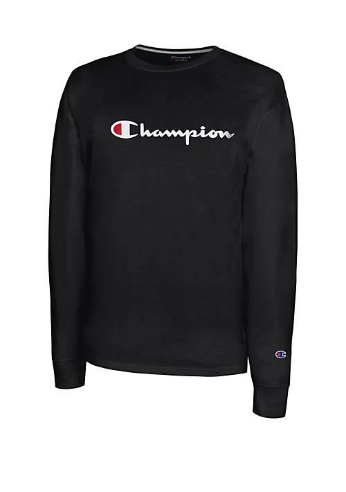 CHAMPION Long Sleeve Graphic Logo T Shirt  1