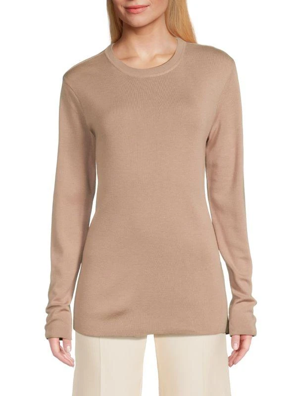 Valentino Cashmere-Silk Open-Back Sweater 1