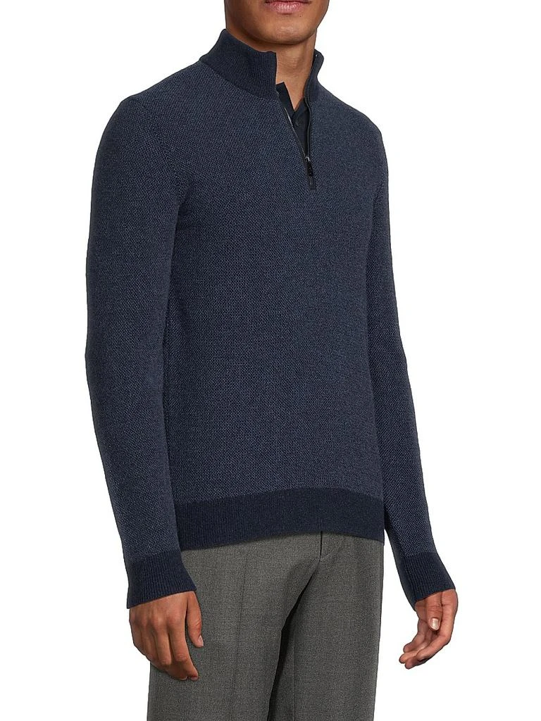 Ralph Lauren Cashmere Birdseye Half-Zip Sweater 4