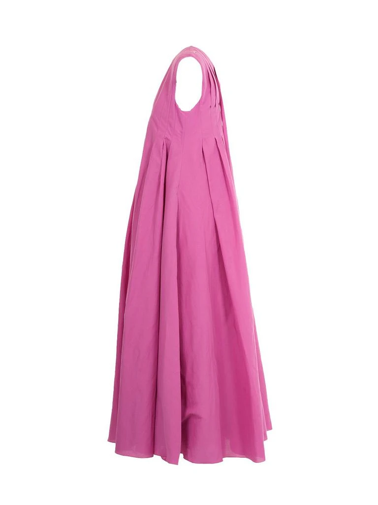 Max Mara 
S Max Mara Piega V-Neck Pleated Sleeveless Dress 3