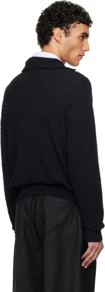 mfpen Black V-Neck Collar Sweater 3