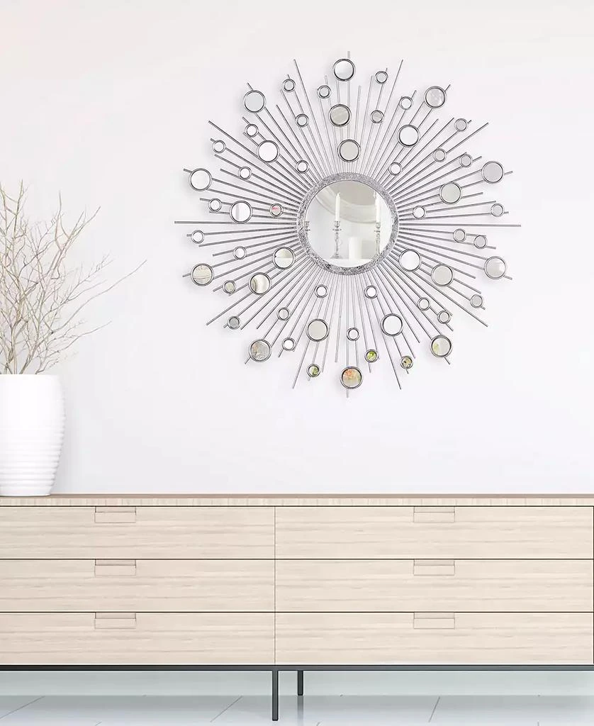 Empire Art Direct 
Milkyway I
 Bling Round Wall Mirror, 36" x 36" 4