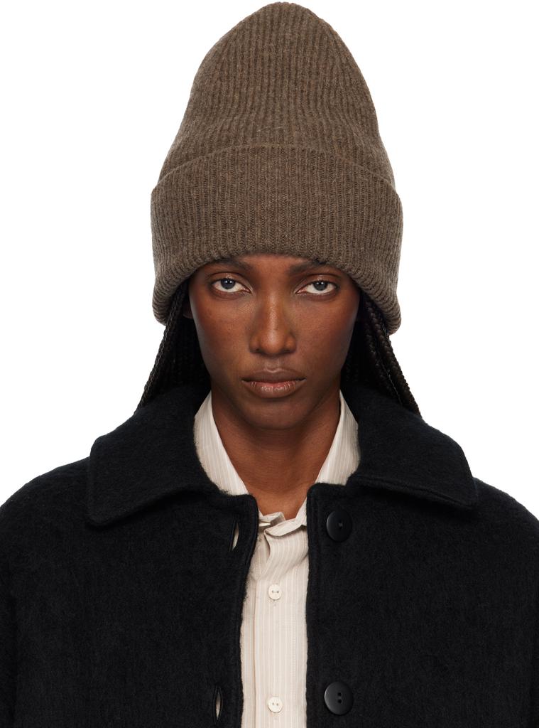 Baserange Brown Whit Beanie - Hats - BeyondStyle