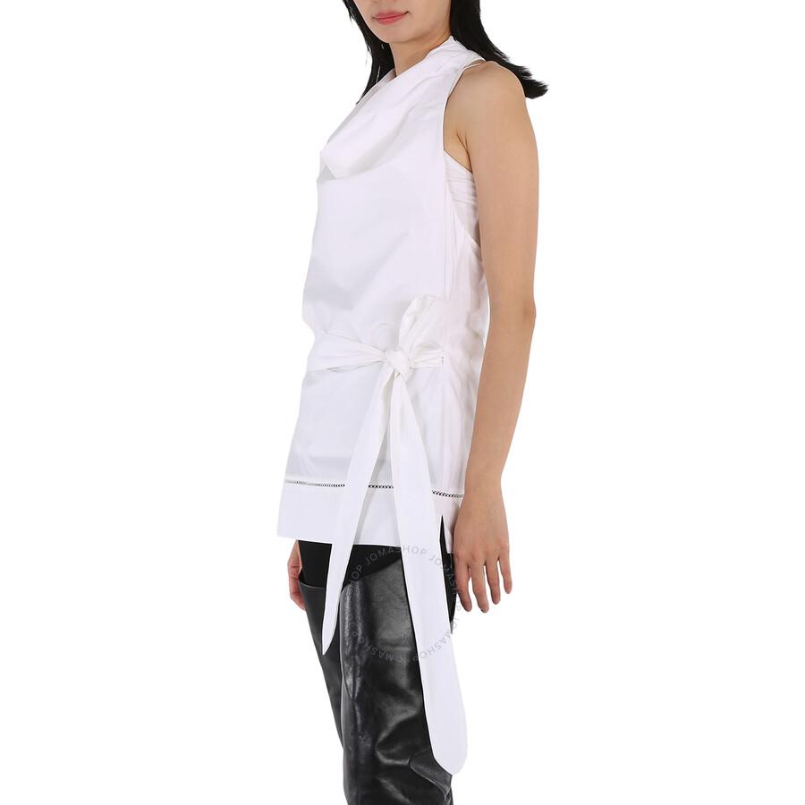 Studio Amelia Ladies White Giro Scarf Top