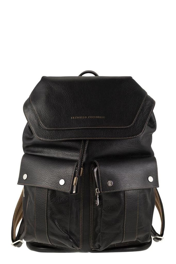 Brunello Cucinelli Brunello Cucinelli Leather Backpack 1