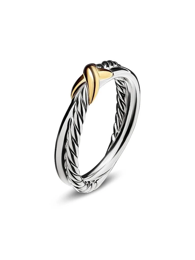 David Yurman Petite X Ring in Sterling Silver 2
