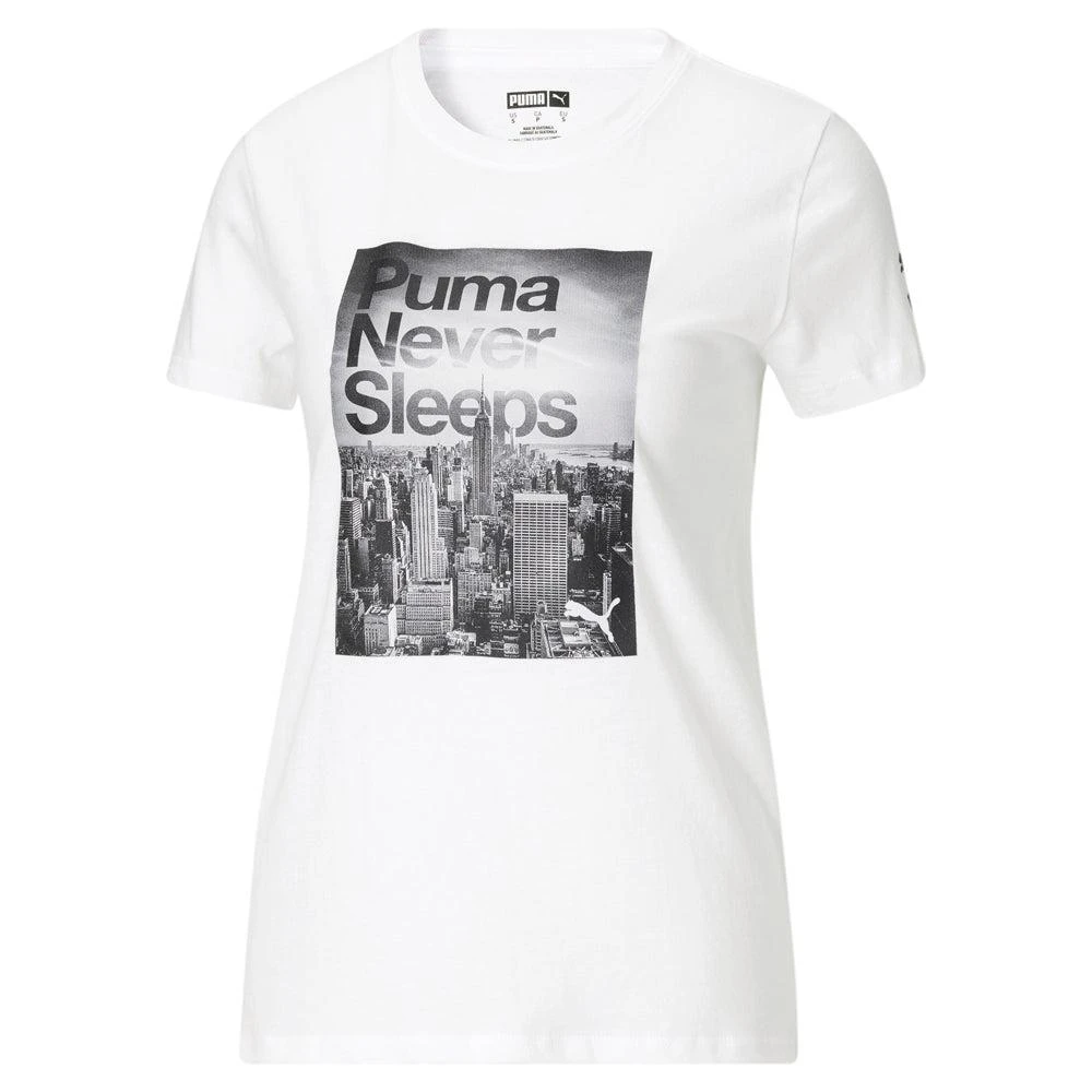 Puma Never Sleeps Graphic Crew Neck Short Sleeve T-Shirt 3