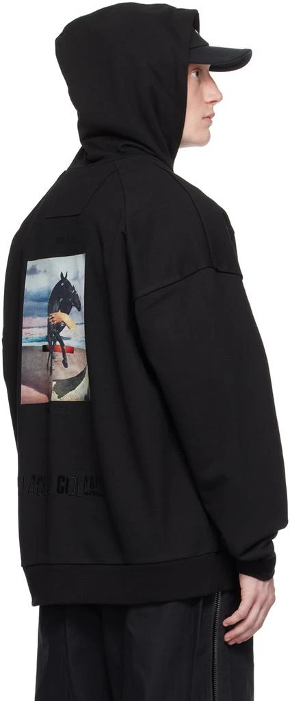Juun.J Black Graphic Hoodie 3