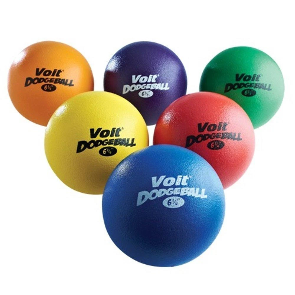 Voit Tuff 6 1/4 in. Dodgeball - Color My Class (Set of 6) 1