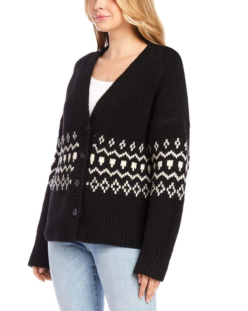 Karen Kane Jacquard Sweater Cardigan 5