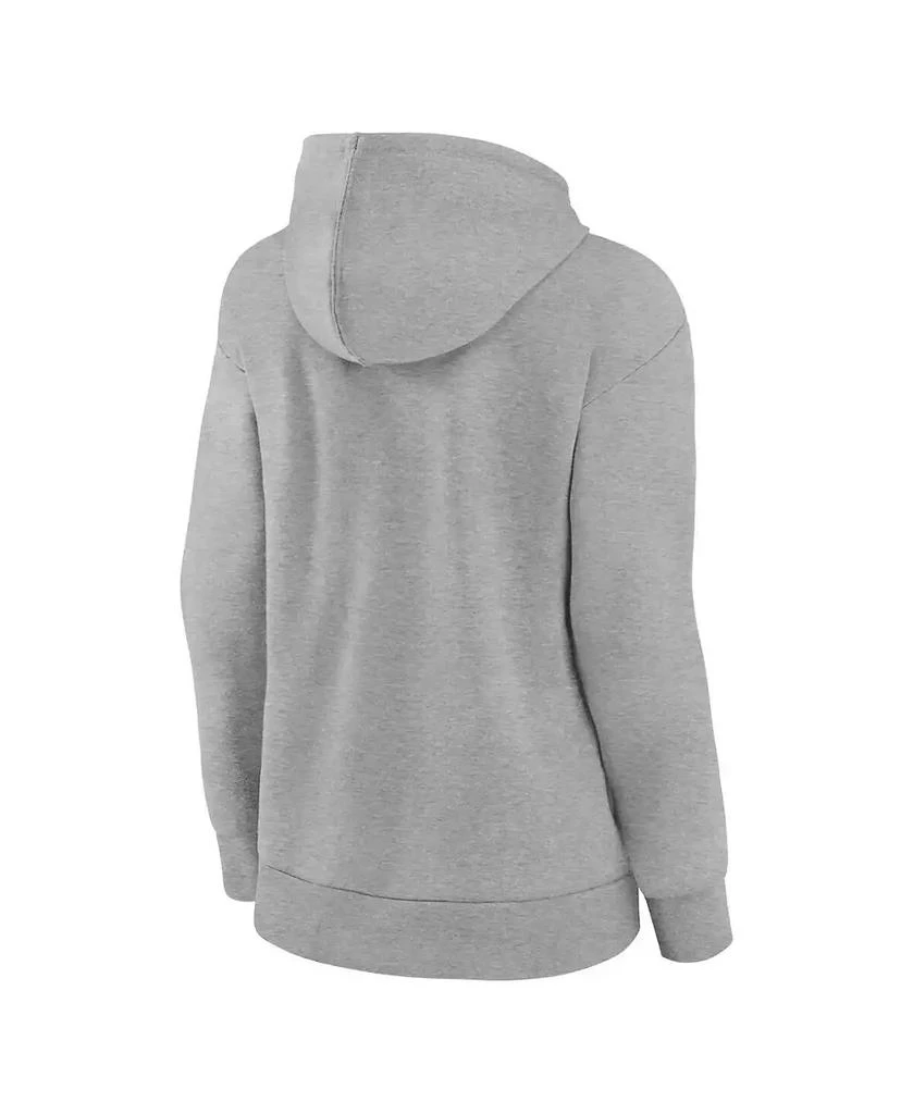 Fanatics Women's Heather Gray Texas Rangers 2023 World Series Champions Locker Room Plus Size Pullover Hoodie 2