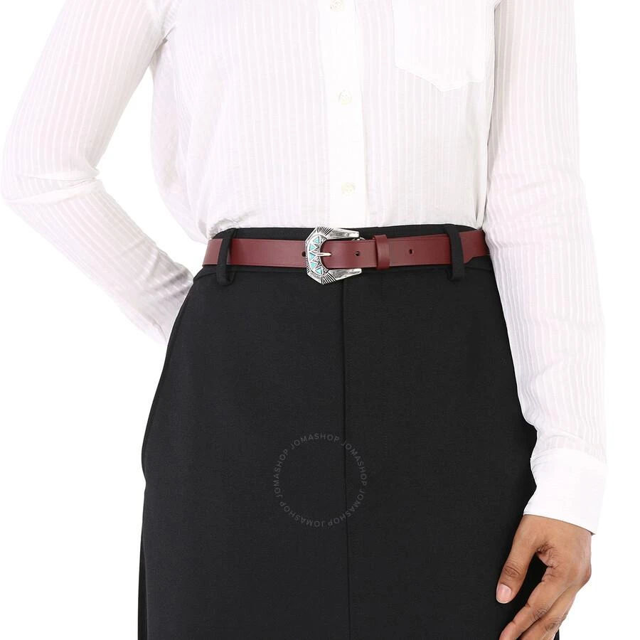 MAISON BOINET Fancy Buckle Smooth Leather Belt 2