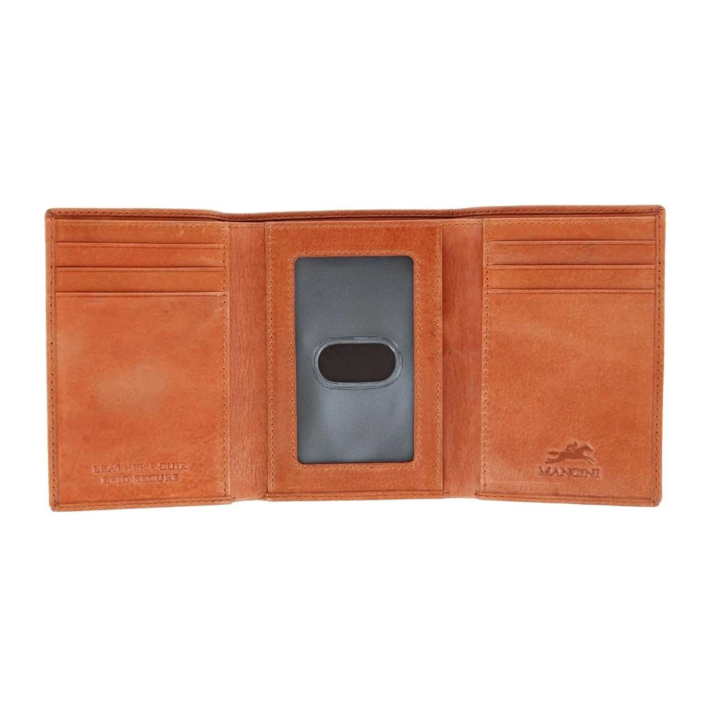 Mancini Leather Goods Men's Leather Bellagio RFID Trifold Wallet 3