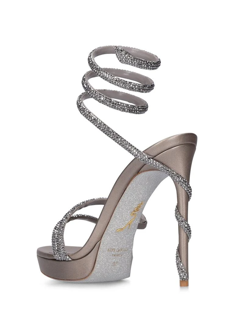 RENÉ CAOVILLA 120mm Embellished Leather Sandals 3