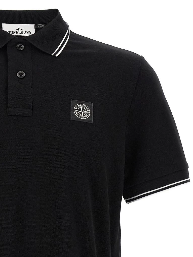 Stone Island Stone Island Logo Patch Buttoned Polo Shirt 3