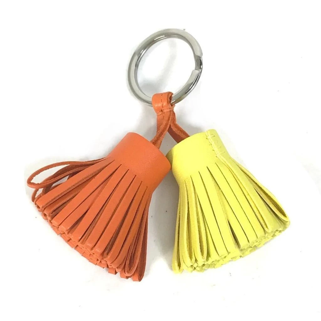 Hermes Carmen yellow Agneau Milo Keyring (Pre-Owned)