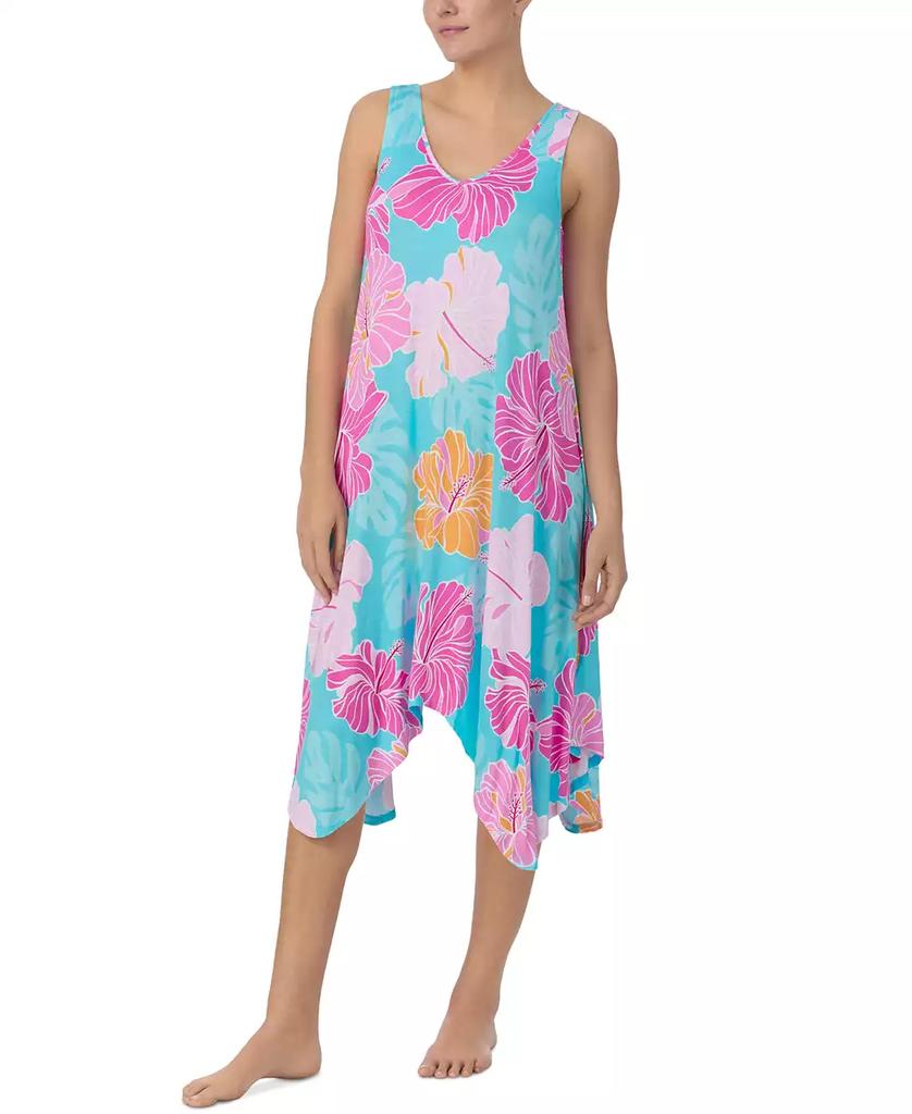 Ellen Tracy Ellen Tracey Women's Sleeveless Handkerchief-Hem Nightgown