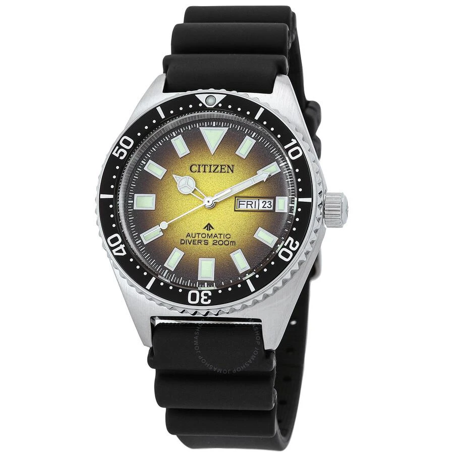 Citizen Promaster Diver Automatic Yellow Dial Men's Watch NY0120-01X 1