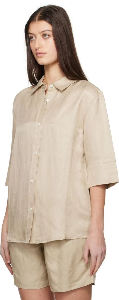 ANINE BING Taupe Mary Shirt 4
